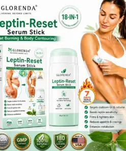 GLORENDA 18-in-1 Leptin-Reset Serum Stick Targeted Metabolic Reset & Body Contouring Balm · Painless & Non-Invasive