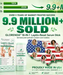 GLORENDA 18-in-1 Leptin-Reset Serum Stick Targeted Metabolic Reset & Body Contouring Balm · Painless & Non-Invasive