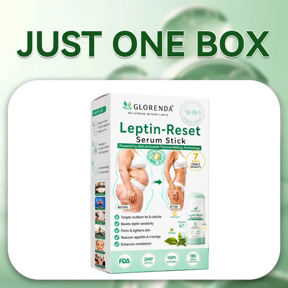 GLORENDA 18-in-1 Leptin-Reset Serum Stick Targeted Metabolic Reset & Body Contouring Balm · Painless & Non-Invasive