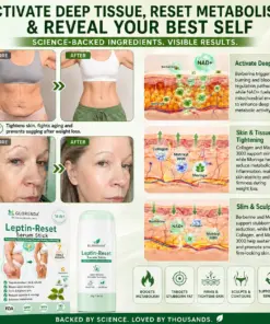 GLORENDA 18-in-1 Leptin-Reset Serum Stick Targeted Metabolic Reset & Body Contouring Balm · Painless & Non-Invasive