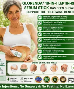 GLORENDA 18-in-1 Leptin-Reset Serum Stick Targeted Metabolic Reset & Body Contouring Balm · Painless & Non-Invasive