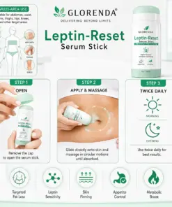 GLORENDA 18-in-1 Leptin-Reset Serum Stick Targeted Metabolic Reset & Body Contouring Balm · Painless & Non-Invasive